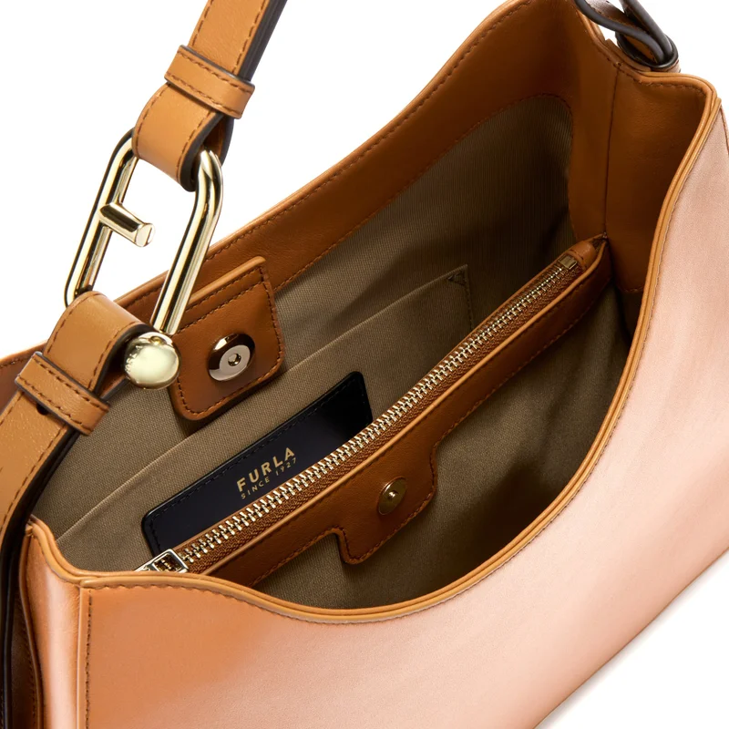 Furla Brown Nuvola Brown Hobo Bag - Large for Women | Best Price UAE